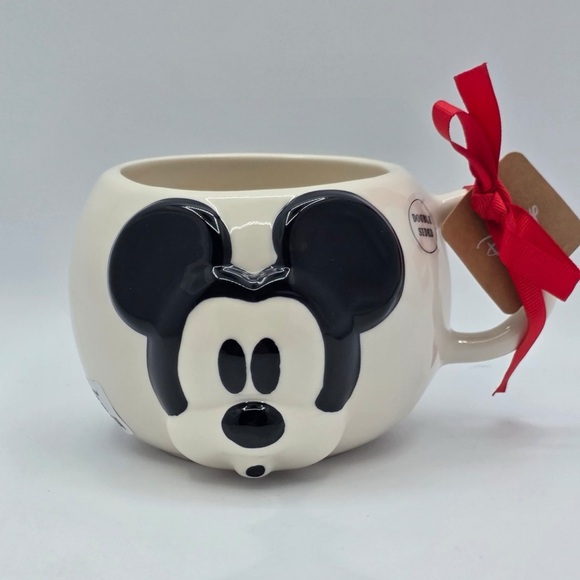 Other - Rae Dunn Disney MICKEY Mouse Round Mug Vintage Face NEW 2025 DESIGN